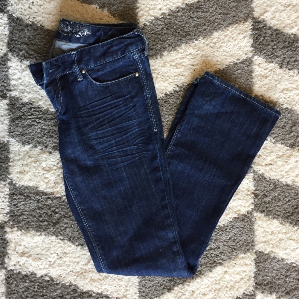 Express Barely Boot Low Rise Jeans 6 Regular